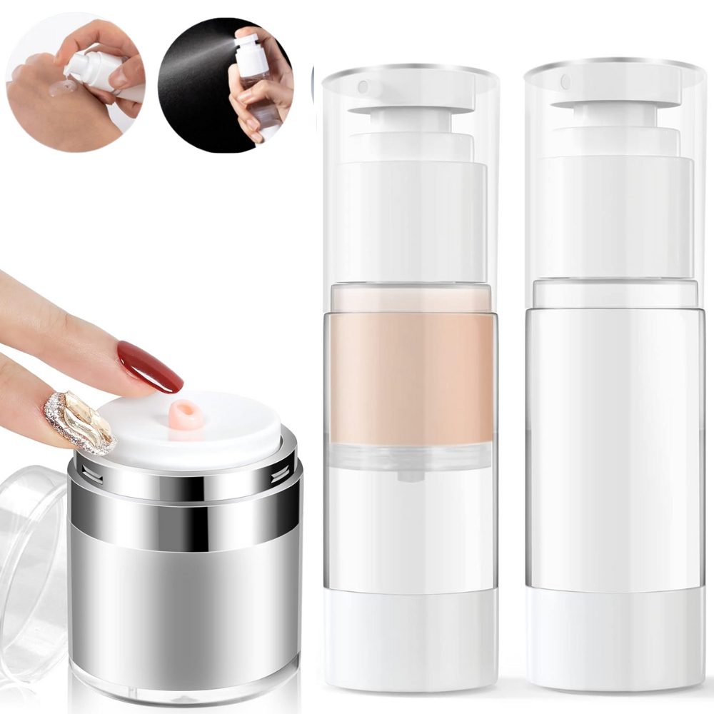 30ml/50ml Frasco Airless de Creme Gel Para Viagem - Garrafa Vazia de Sub-Botting Pump á vácuo Recarregável