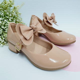 Sapatilha Infantil Feminina Saltinho Com Laço Nó Boneca Salto Baixo Festa Moda Blogueira Confort em Oferta na Shopee