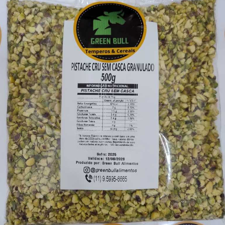 PISTACHE SEM CASCA GRANULADO IRÃ PREMIUM 100g, 300g e 500g em Oferta na Shopee