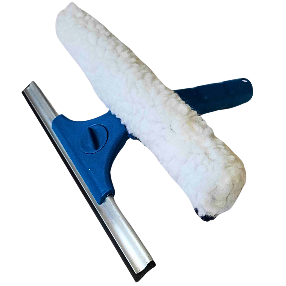 Combinado Limpa Vidro Profissional Limpa Seca Vidros C/CABO ALUMÍNIO 60CM TAMANHO A ESCOLHER