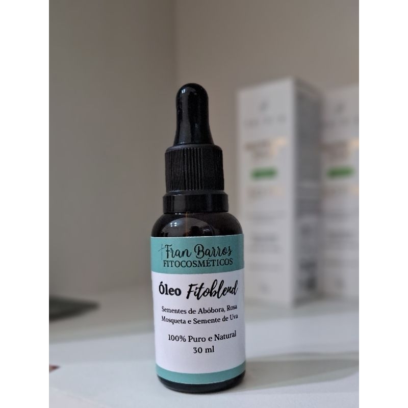 Óleo Facial Rosa Mosqueta Semente de abóbora e Semente de Uva Fitoblend Natural e Vegano