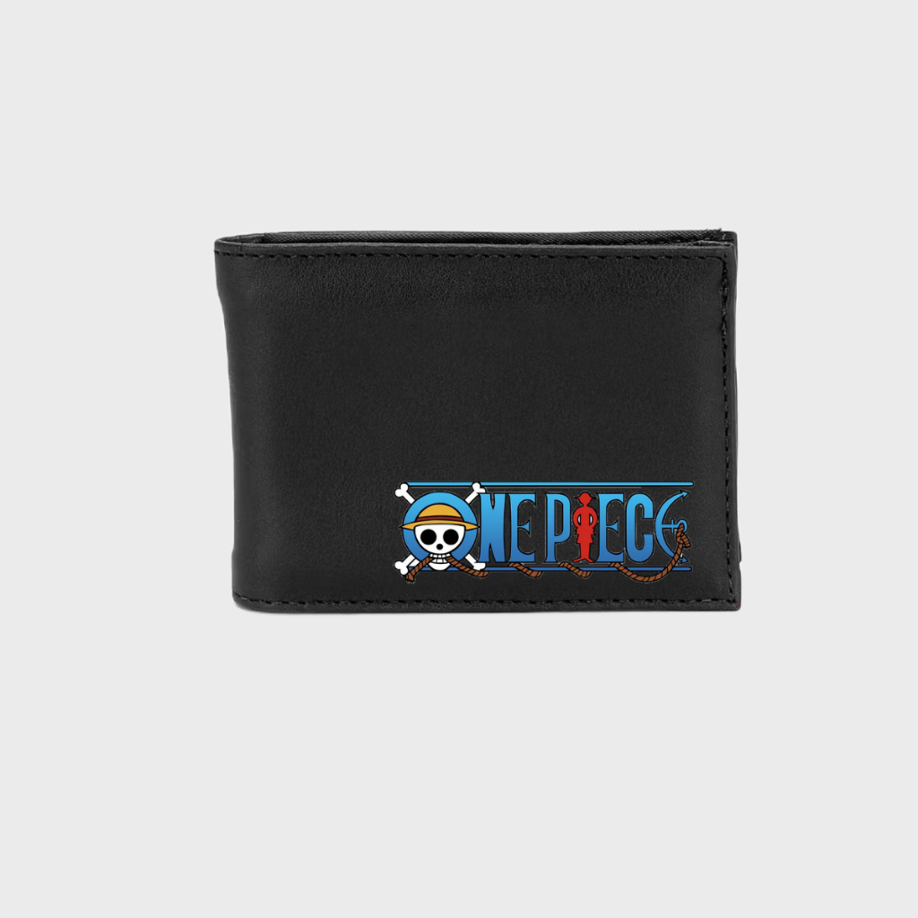 Carteira One Piece Masculina Couro Sintético  Logo Luffy Chapéu de Palha Anime em Oferta na Shopee