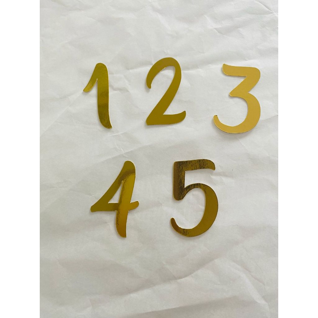 Aplique numero LAMICOTE DOURADO 250G PERSONALIZADO COM idade para lembracinha/aniversario infantil/ festa personalizada