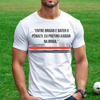 Camiseta Humor São Paulino Tricolor Luis Fabiano Clube Paulista Futebol De São Paulo Torcida Independente Blusa Algodão em Oferta na Shopee
