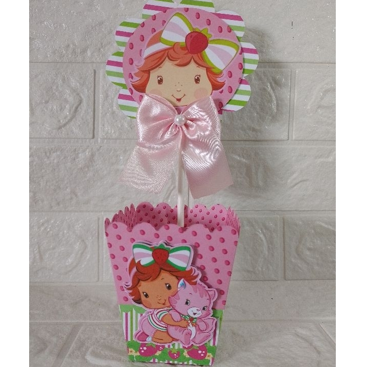 Centro de Mesa  Cachepot Moranguinho baby- Personalizados - Lembrancinhas - Festa Infantil - Aniversário