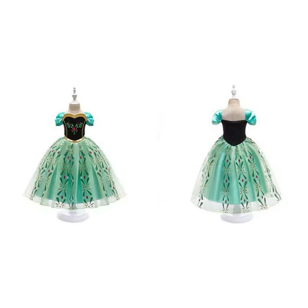 fantasia vestido infantil ana frozen festa criança princesa — imagem 2 de 2