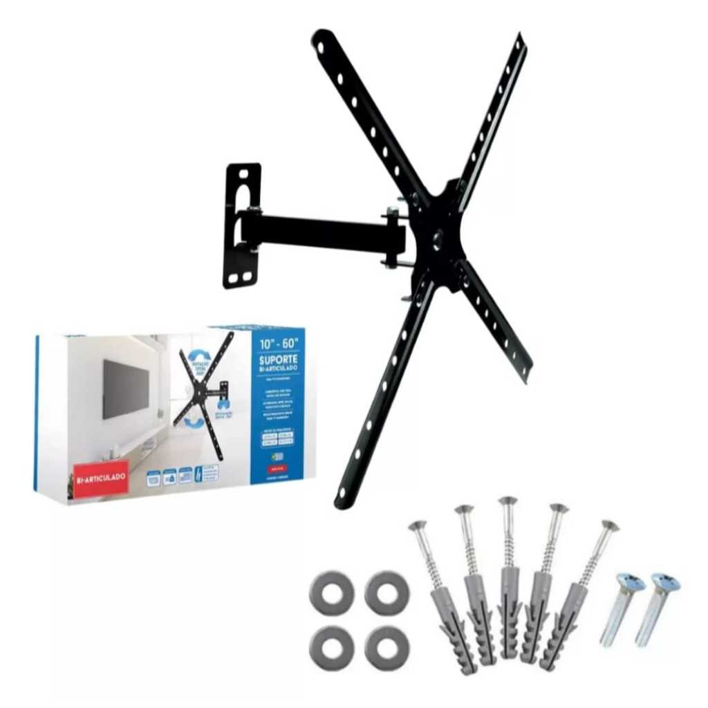 Suporte Biarticulado para Tvs e Monitores de 10 a 60 Polegadas Até 30kg