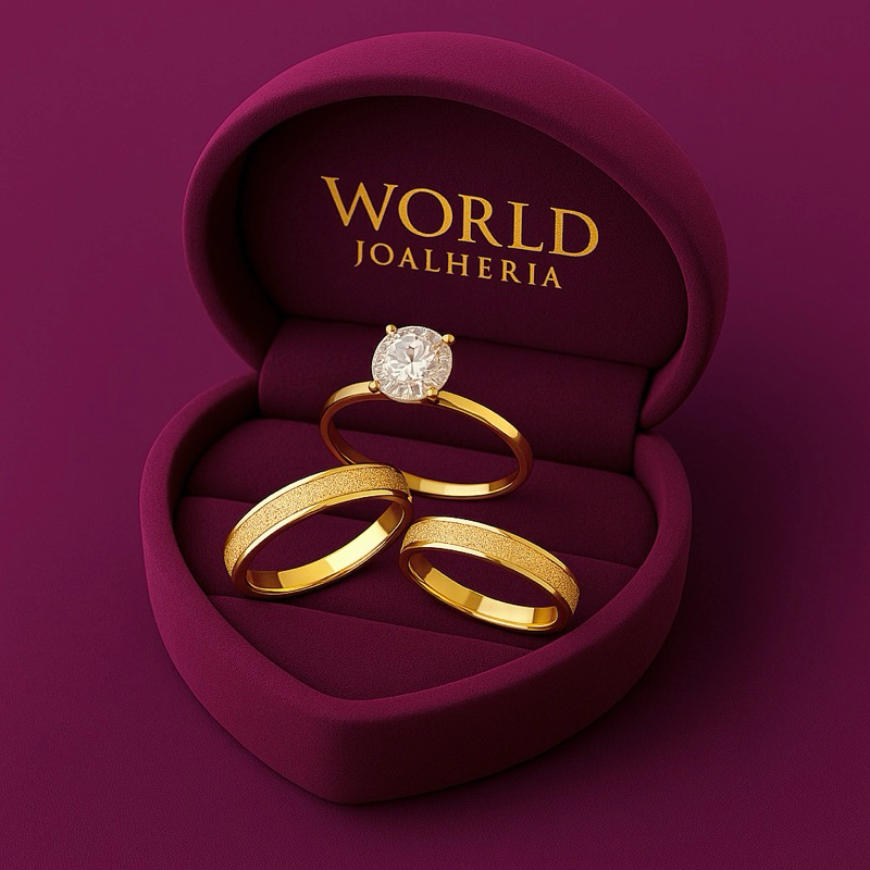 par de aliança fina 4mm noivado casamento jateada com anel solitario