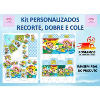 TEMA CHICO BENTO / ARRAIA CHICO BENTO / ROSINHA LEMBRANCINHAS COM 80/160 ITENS em Oferta na Shopee