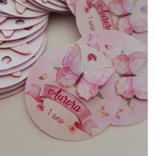 Tags Agradecimento 3D jardim encantado borboletas 15 anos debutante em Oferta na Shopee