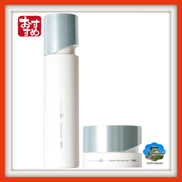 Loção Essência Quasi-Direto do Japão [Compara de conjunto] Orbis drug U-dot Essence em frasco de 180 ml + Orubis) creme hidratante Emsco 50 g