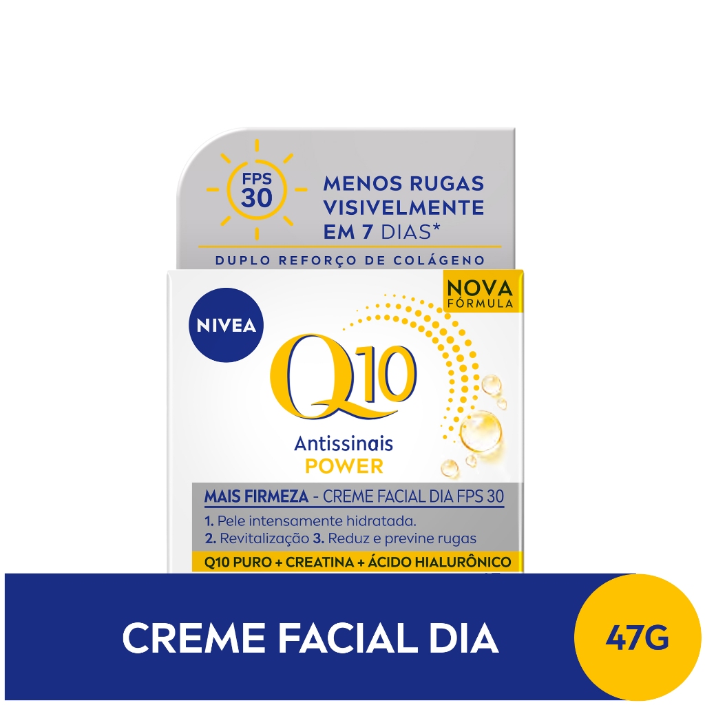 NIVEA Creme Facial Antissinais Q10 Power Dia FPS 30 50g