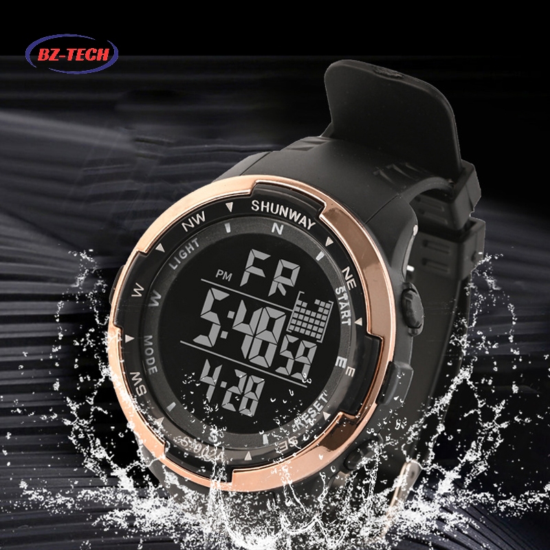 Relogio Digital Masculino À Prova D'Água Com Caixa Original Esportivo De Pulso Luxo Led Cronômetro em Oferta na Shopee