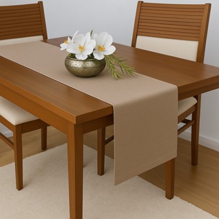 Trilho Caminho De Mesa 6 Lugares De Linho Tecido Rústico Minimalista em Oferta na Shopee