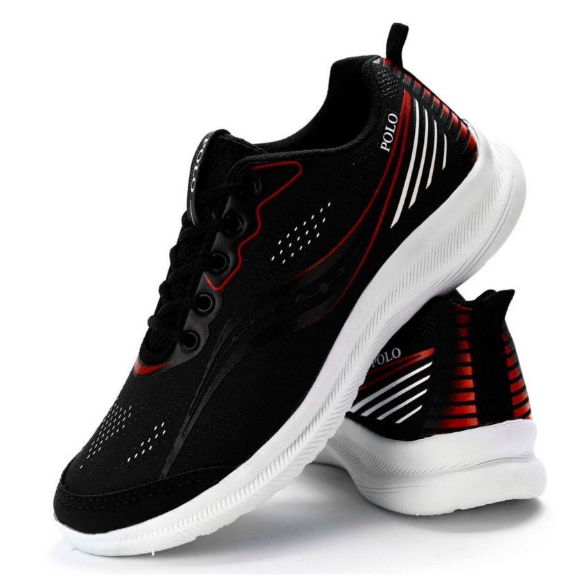 Tênis Preto Masculino Polo Running Para Caminhada Academia Treino Crossfit em Oferta na Shopee