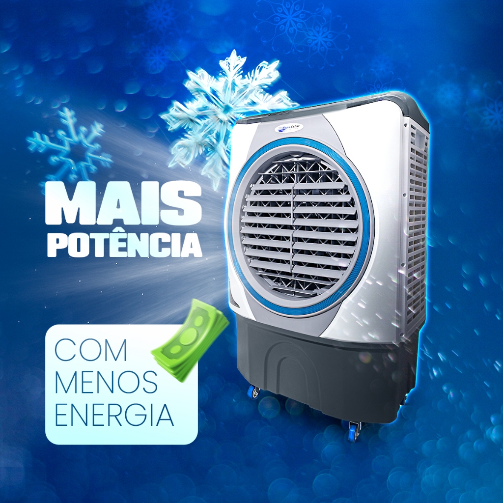 Climatizador Evaporativo Digital 45 litros Residencial/Industrial 210w