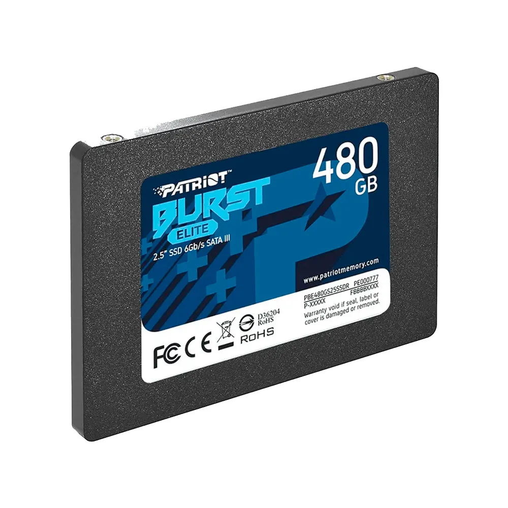 SSD 480GB Patriot Burst Elite 2.5" SATA III – Alta Performance