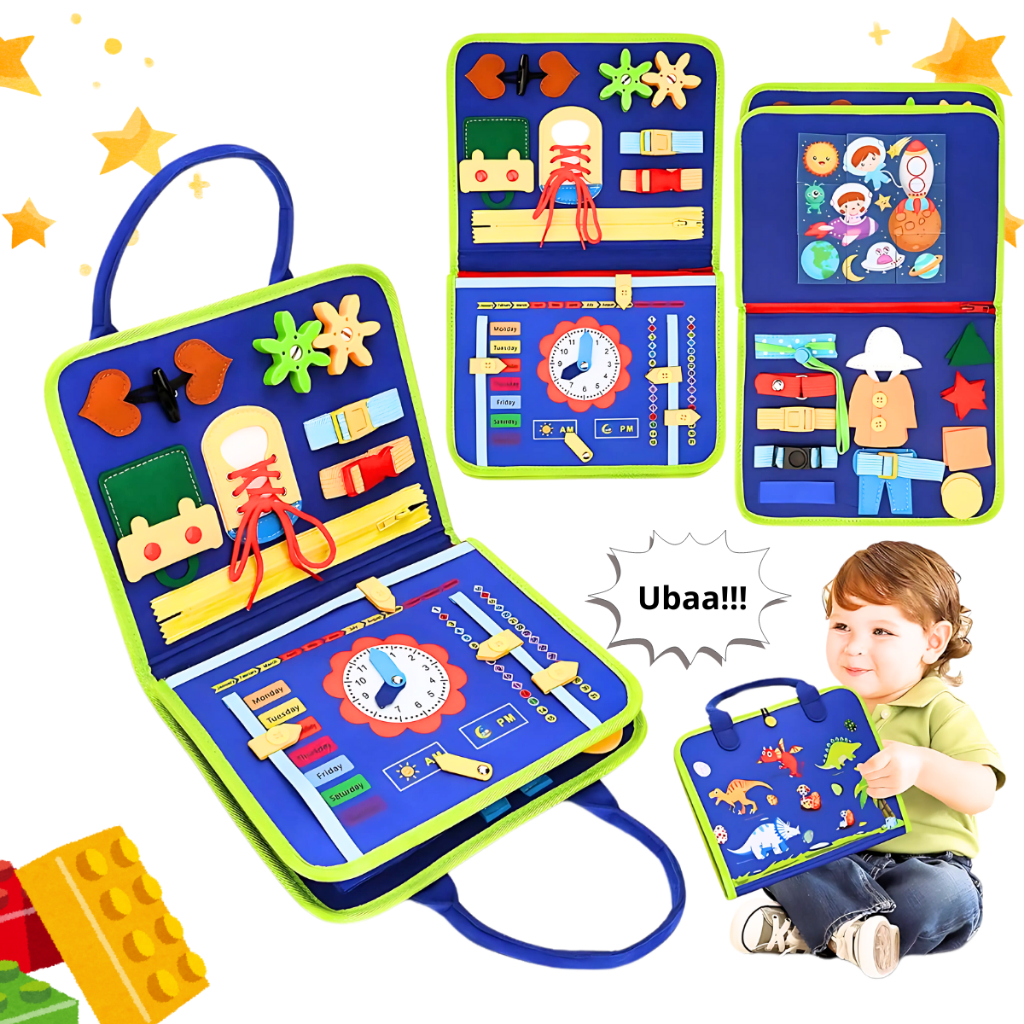 Brinquedos Maleta Sensoriais Básicos De Habilidades De Vida Para Toddlers Montessori Busy Board