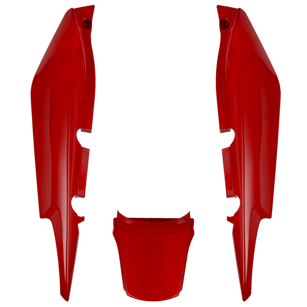 Carenagem Plástica Da Rabeta Traseira Completa Carcaça Modelo Original Pro Tork Moto Honda Fan 125 Ano 2009 Até 2011