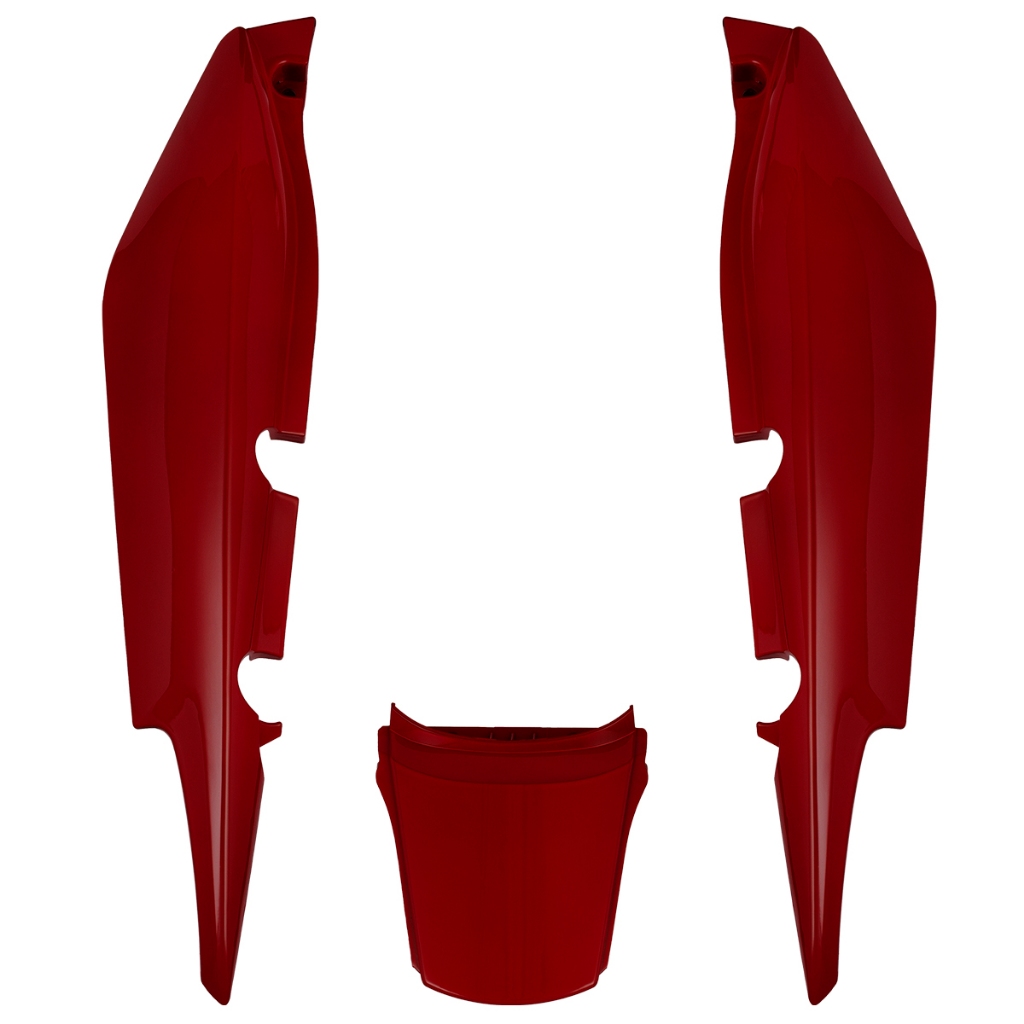 Carenagem Rabeta Traseira Completa Carcaça Plástica Modelo Original Pro Tork Moto Honda Fan 125 Ano 2009 Até 2011