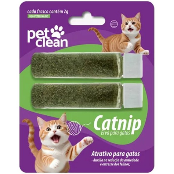 Erva Catnip Relaxante Antiestresse Para Gatos 2g - Pet Clean
