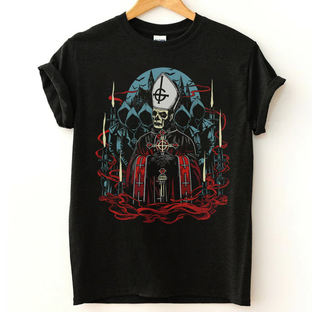 Camiseta Básica Unissex Algodão Ghost Caveiras Smoke