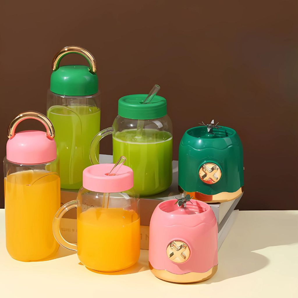 Mini Liquidificador Portátil Shake 6 Laminas 3 em 1 Portátil VITOR