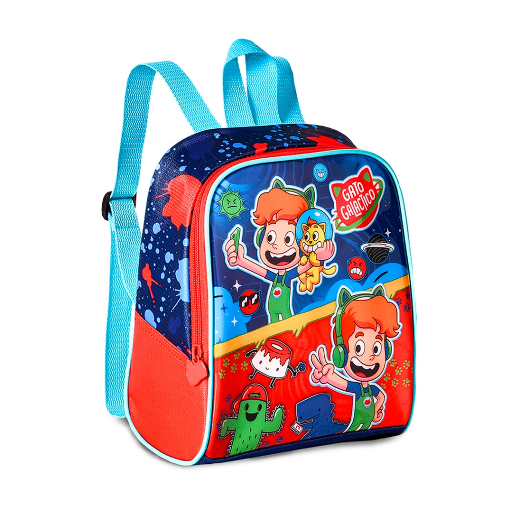 Lancheira Mini Mochila Gato Galáctico Térmica Infantil Meninos Youtuber Kids Criança em Oferta na Shopee