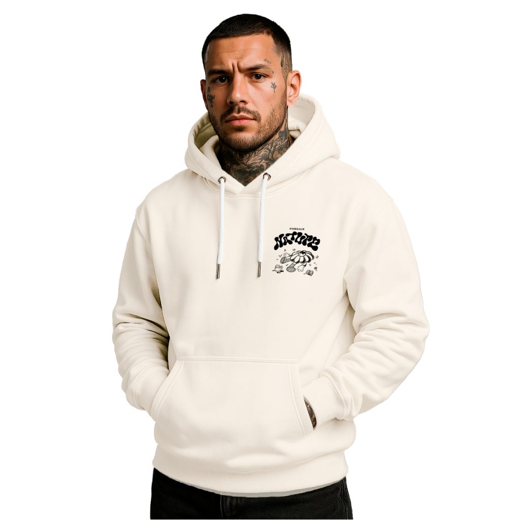 Moletom Canguru masculino/feminino EMBRANCE FLOR blusa de frio streetwear com capuz para inverno