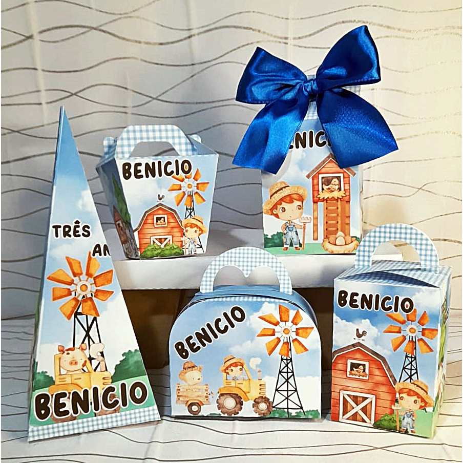 Personalizados Fazendinha menino (PEGUE E MONTE) kit festa infantil - lembrancinha - aniversario - fazenda menino