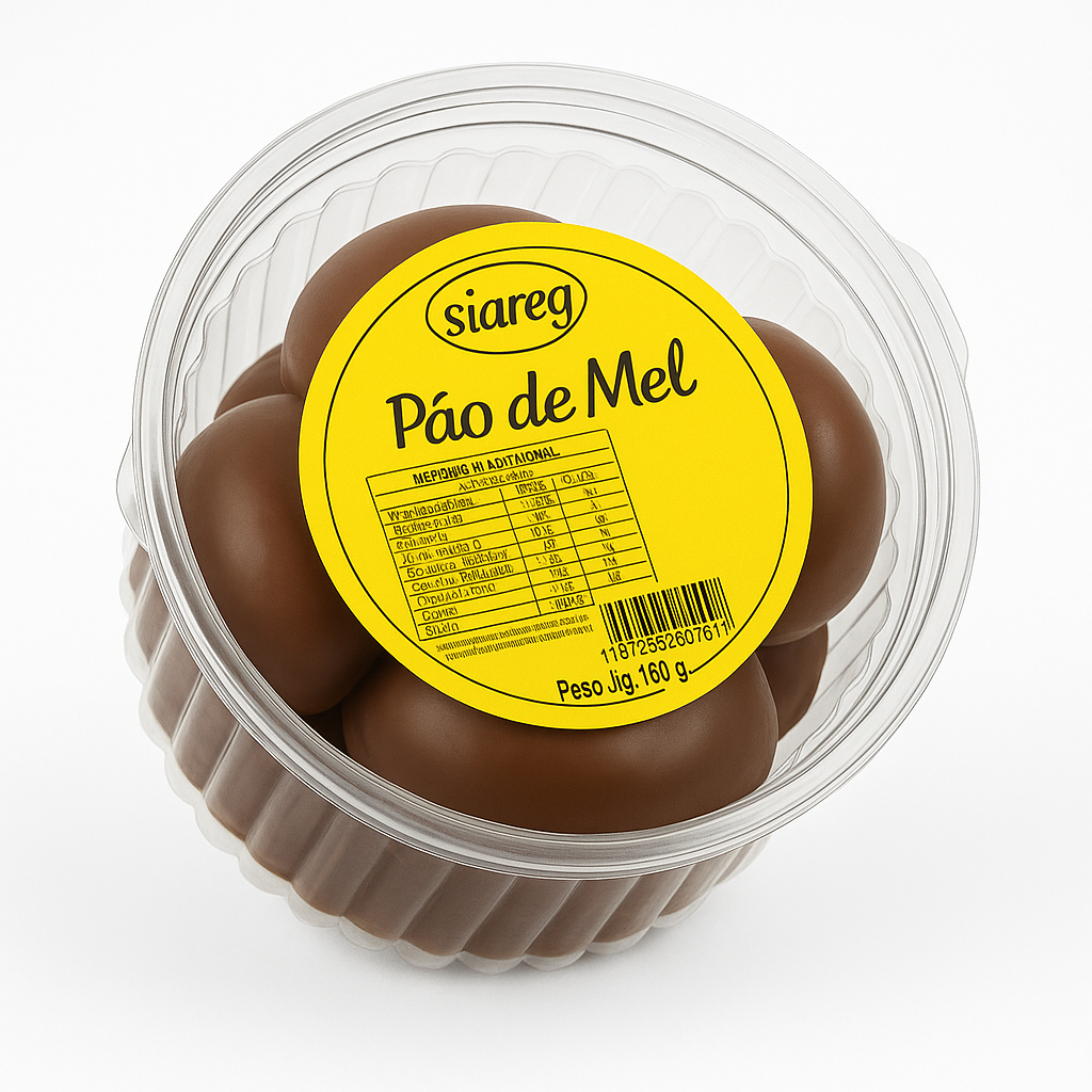 Mini Pão de Mel Pote 150g C/15un  Siareg