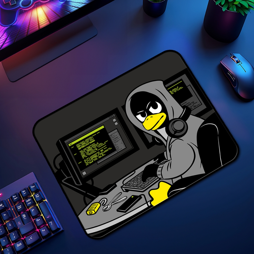 Mouse Pad Softwares Quadrado Antiderrapante 24x26 Cm Premium Anime Borda Costurada