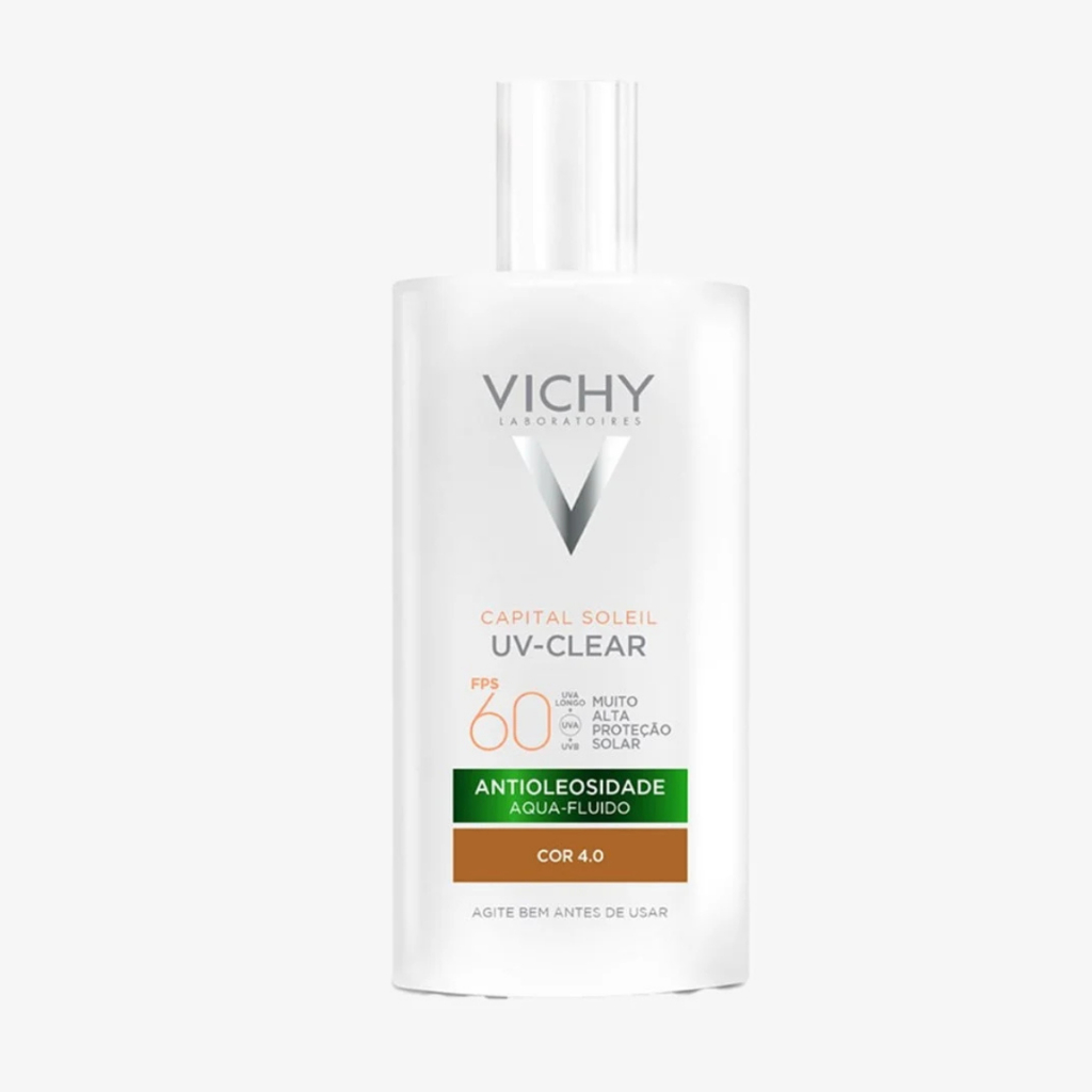 Protetor Solar Facial Vichy Capital Soleil UV-Clear FPS60 Cor 4.0 Com 40g