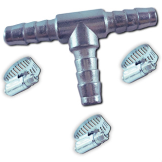 Espigão Tee Distribuição Ar P/ Mangueira 3/8 + Abraçadeira em Oferta na Shopee