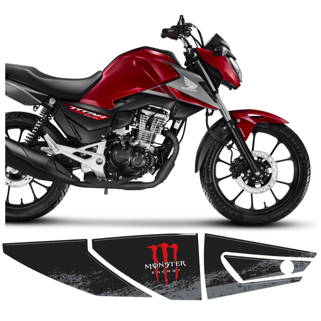 Adesivo Protetor 3D Escap M02 Moto Titan Fan Start 160 2025
