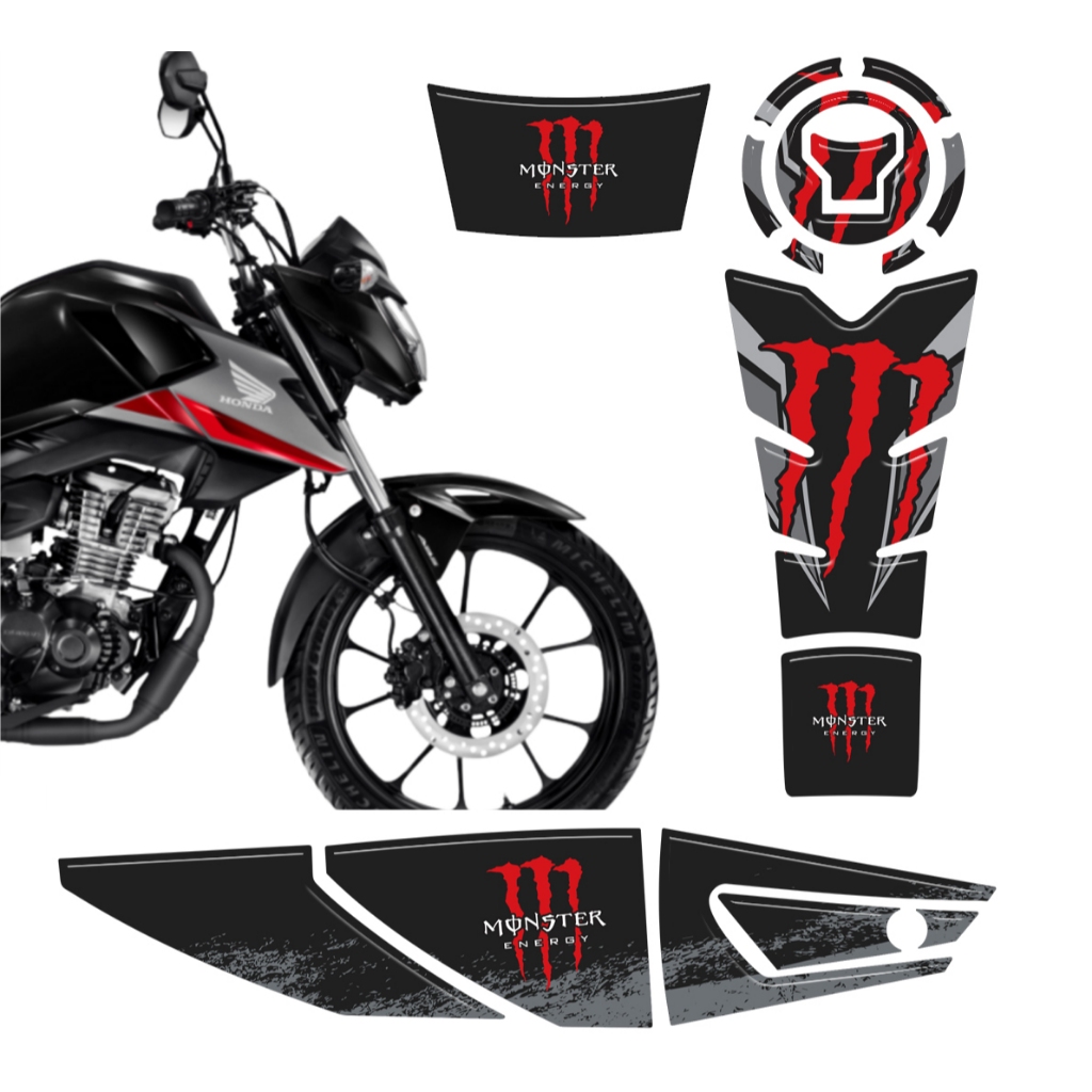 Adesivos Tanque Bocal Escap Rabeta M01 Titan Fan Start 160 2025