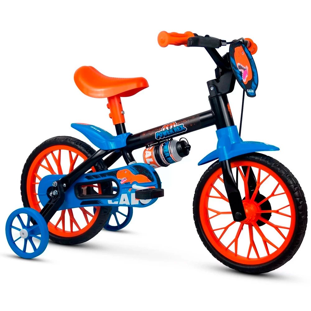Bicicleta Infantil Caloi Power Rex Aro 12 com rodinhas para crianças de 3 a 5 anos em Oferta na Shopee
