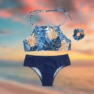 Biquini Cropped Juvenil Infantil com Lacinho Grappin em Oferta na Shopee