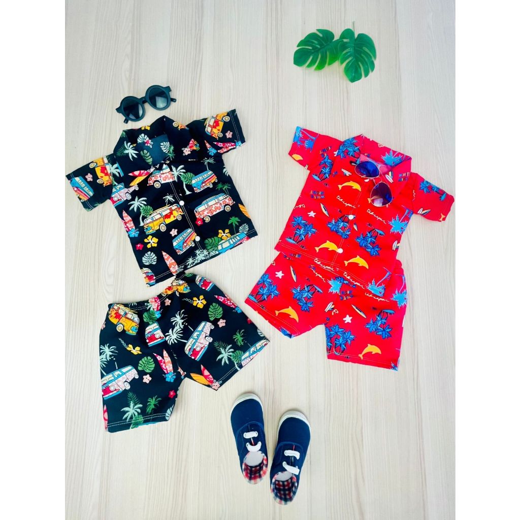 Conjunto Mauricinho Camisa + Shorts menino