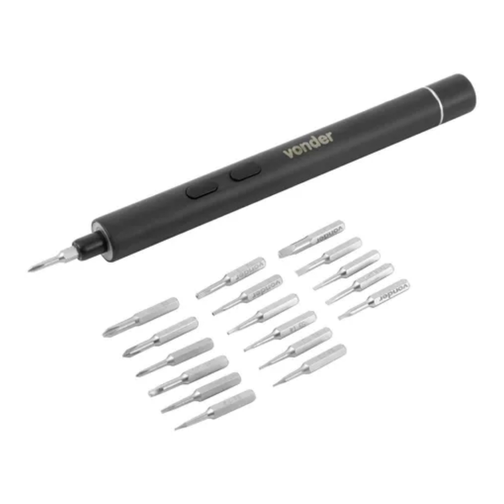 Parafusadeira de precisão a bateria 3,7 v tipo caneta Vonder - Home & Living