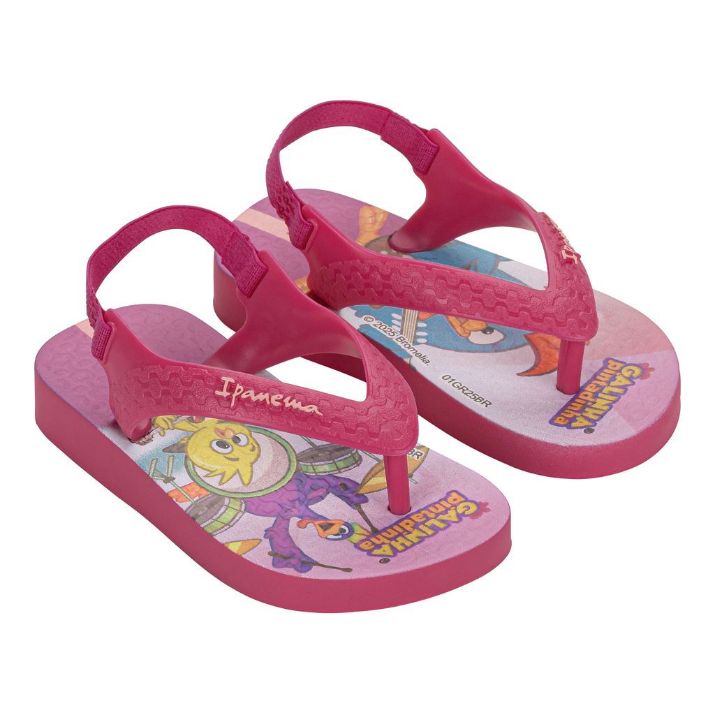 Chinelo Sandalia Baby Infantil Ipanema Galinha Pintadinha Rosa Azul Menino Menina Super Pets 17 ao 24