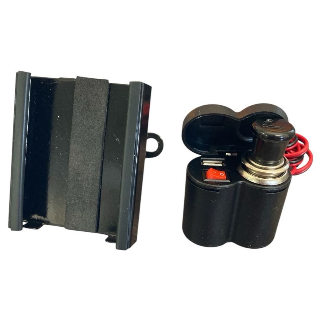 Suporte De Celular Para Moto + Carregador Usb Com Acendedor em Oferta na Shopee