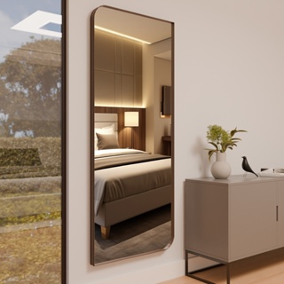 Espelho Moldura Em Couro 180cmx60cm 200cm x70cm Grande Sala Quarta Salão Loja em Oferta na Shopee