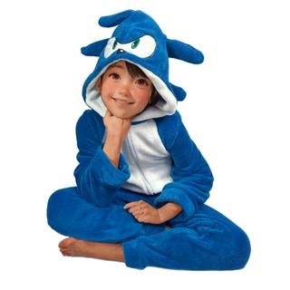 Pijama Infantil Kigurumi Meninos Personagens Fantasia Ouriço em Oferta na Shopee