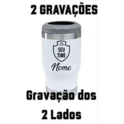 Copo Térmico Porta Lata e Long Neck com duas Personalização 420 ML 5 X1