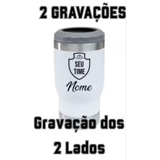 Copo Térmico Porta Lata e Long Neck com duas Personalização 420 ML 5 X1