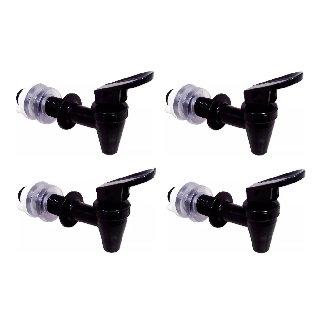 Kit 4 Torneiras Pretas Longa Toque Para Filtro Barro São João Stéfani Pedro Oasis  Bebedouro De Agua Por Gravidade em Oferta na Shopee