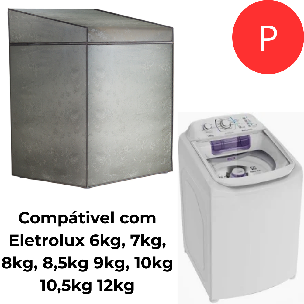 Capa Protetora Máquina de Lavar Impermeavel Courino Resistente Electrolux Brastemp Consul