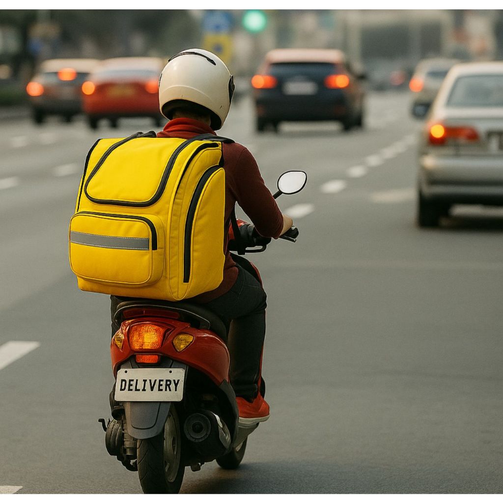 BAG AMARELA 99FOOD PARA MOTOBOY ENTREGA MOTO BICICLETA MOTO PRENDE NO BAU em Oferta na Shopee