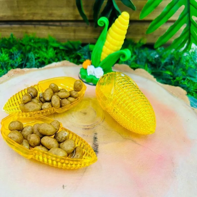 Kit 12 Lembrancinhas Formato Milho Dourado Festa Caixinha Festa Junina Arraia São João
